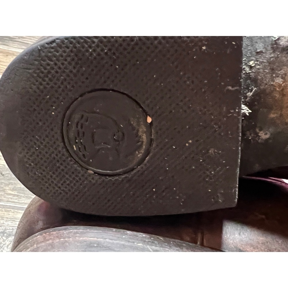 JRC & Sons Mens Brown Distressed Leather Western Roper Cowboy Boots Size 9 EE - Picture 14 of 15